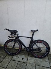 Di2Bike TT/Triathlon Bike 700C Black Rim Brake with Aerobars Derailleur Gears