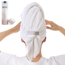 Large Microfiber Hair Towel Wrap for Women, Anti Frizz Drying Towel, Fast Dry...