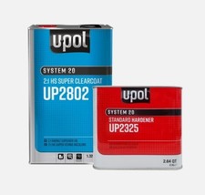 U-pol 2802 Hs Super Clearcoat 5 Liter Kit W Standard Hardener