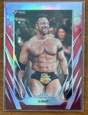2026 Topps Chrome WWE LA Knight Red Refractor #d 2/5 WrestleMania
