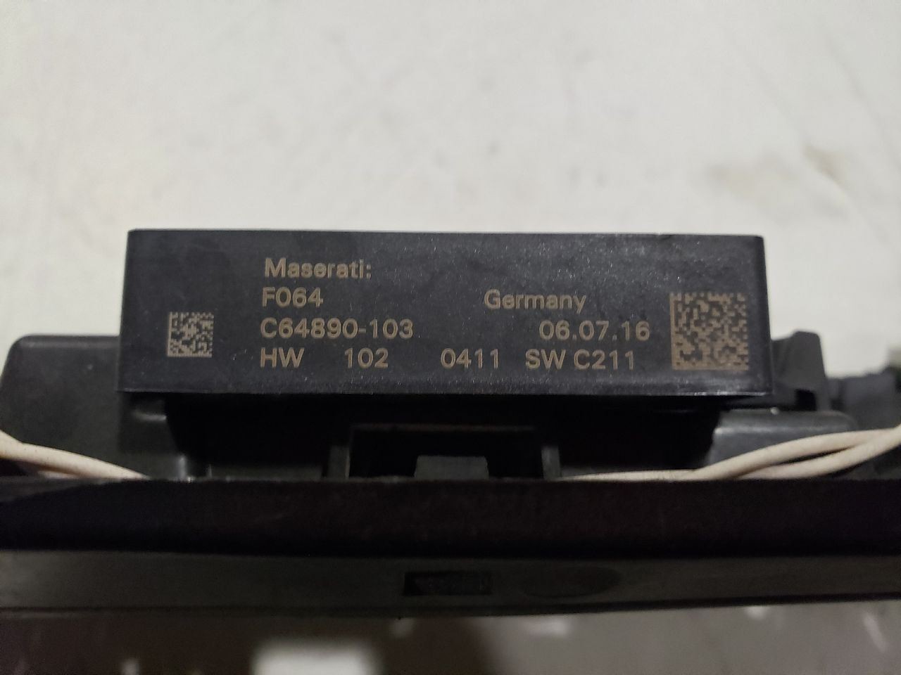 Life Gate Opening Sensor With Trim - 2017 Maserati Ghibli - OEM 670100939