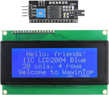 20X4 2004 LCD Display Module with IIC/I2C/TWI Serial Interface Adapter Blue/200