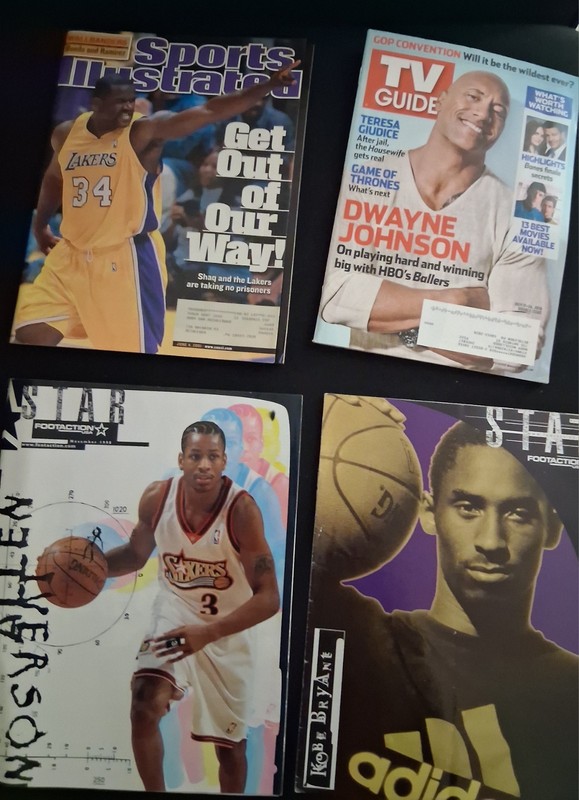 Famous Athletes Magazine Covers - Set of 4