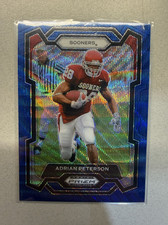 Panini 2024 Prizm Draft Picks Adrian Peterson #82 Blue Wave Prizm /249