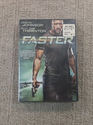 Faster New DVD, 2010 Dwayne Johnson Billy Bob Thornton Rated R 