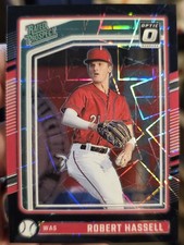 2024 Panini Donruss Robert Hassell RATED PROSPECT Optic Black Velocity 22/39-117