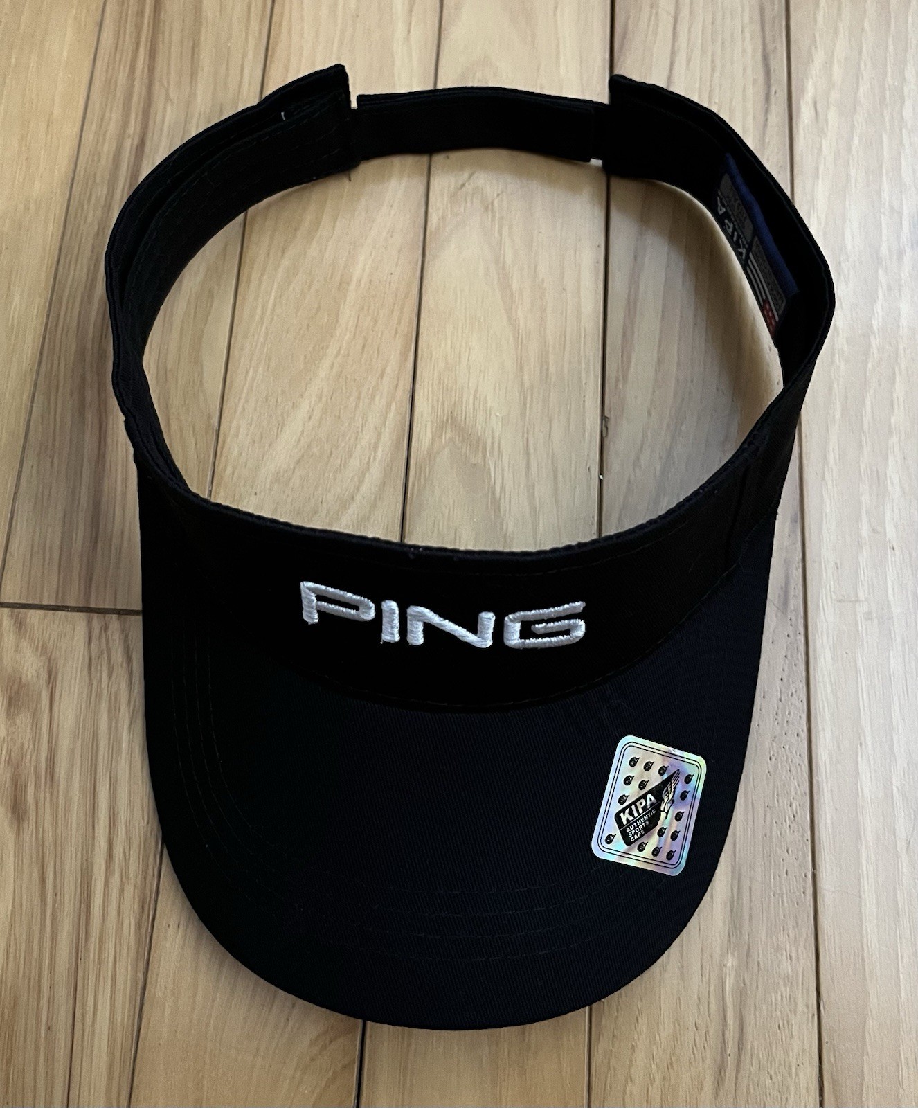 Embroidered Symbol PING Golf/ Black Sun Visor Men Women Outdoor Sports.