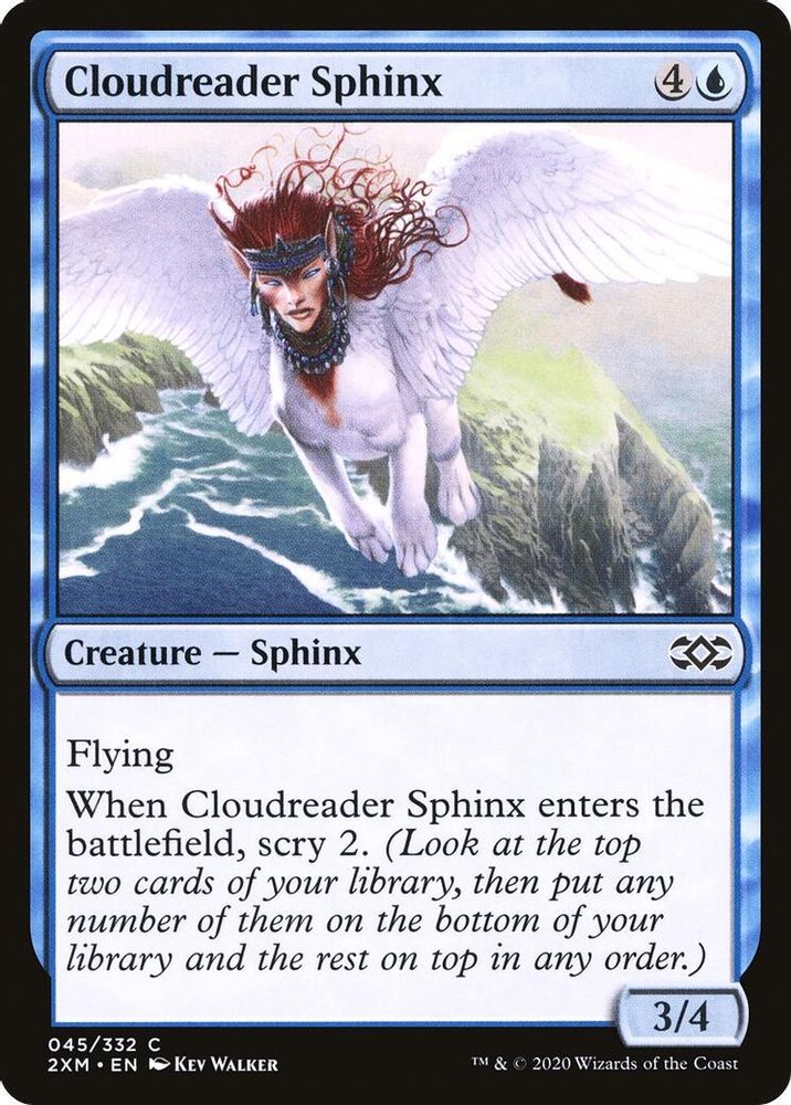 2020 Magic: The Gathering: Double Masters Cloudreader Sphinx (#45, C, Near Mint)