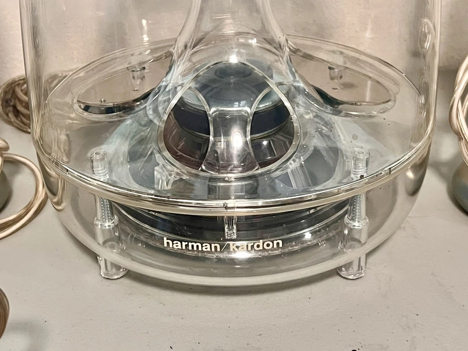 Altavoces USB para computadora Harmon Kardon Soundsticks con adaptador de aire acondicionado OEM - Probados - Foto 2 de 4