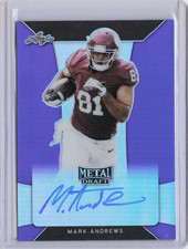2018 Leaf Metal Mark Andrews Purple RC Auto /25 #BA-MA1 Ravens 1081