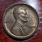 1909 Lincoln Wheat Cent Penny AU Original Red Brown Sharp Details 1c Coin