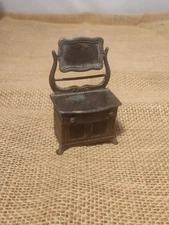 Vtg Durham Ind. Diecast Metal Mini Dresser Dollhouse Furniture Drawer Opens!