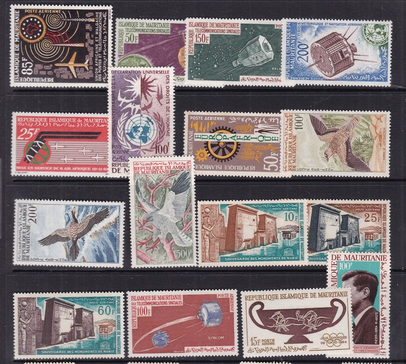 MAURITANIA( ex fr col) ^^^^BOB  x16  MNH& LH  AIRPOSTS   @xxdco2312mauri