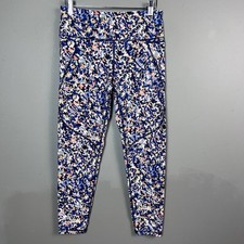 Sweaty Betty The Power legging Size 7/8 Length Blue Geometric Gym Crop