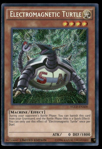 Electromagnetic Turtle YGLD-ENA00 Secret Rare - King of Games: Yugi's Legendary Decks