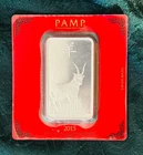 2015 Year of the Goat 100g 999 Silver bar - PAMP Suisse