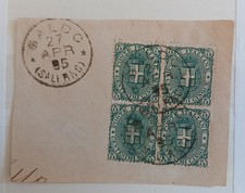 Regno  1895 - Frammento Lettera Con 4 Francobolli 5 Ct