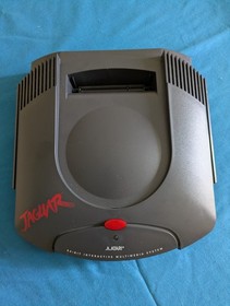 Atari Jaguar 64 console, boxed, with Cybermorph and Kasumi Ninja