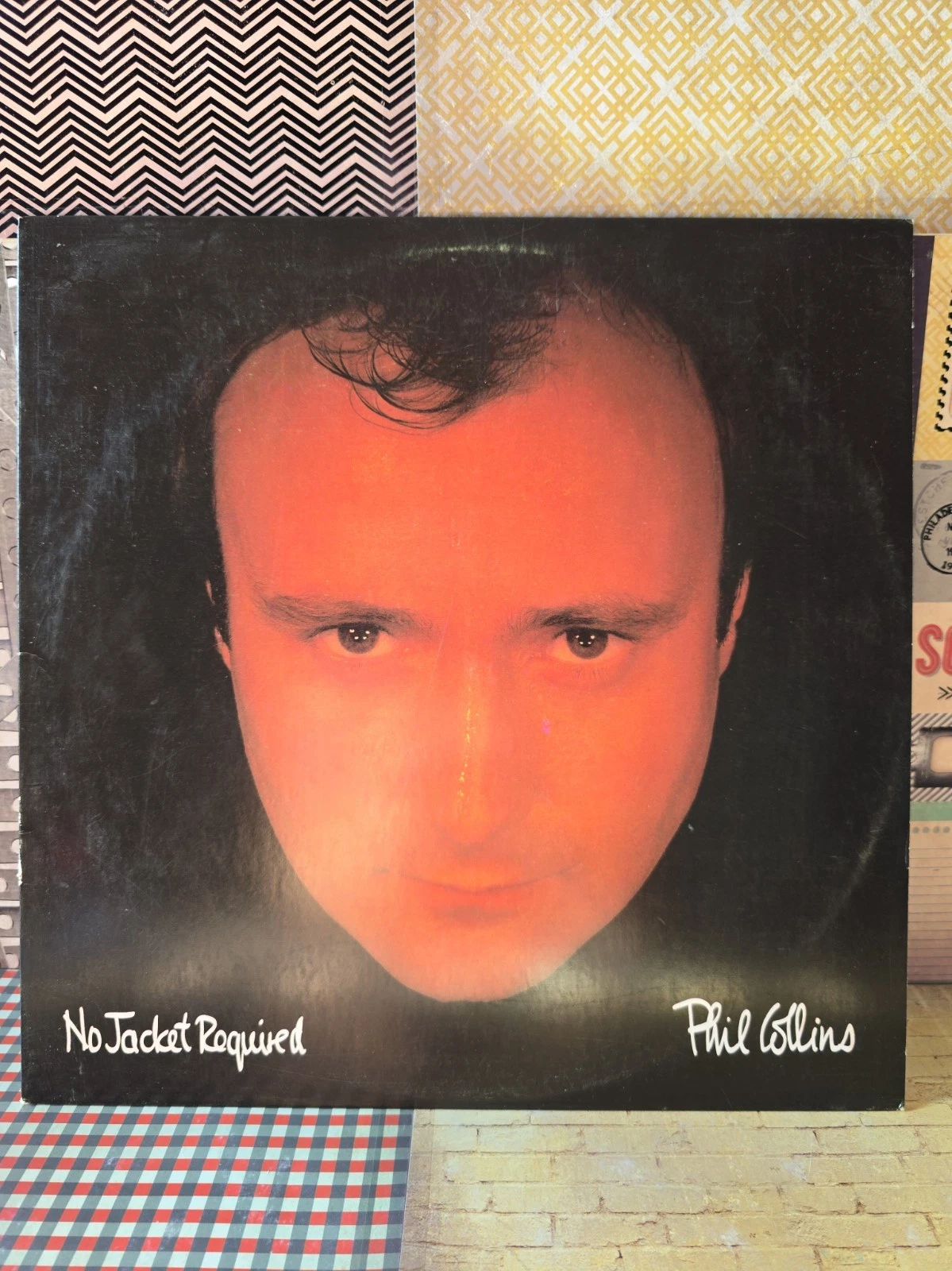 Phil Collins No Jacket Required LP Vinyl Album Record Rock Pop 1985 Atlantic