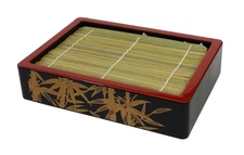 Zaru Soba Plate Japanese Traditional (With Bamboo Shoot) Wakaizumi Made in Japan
