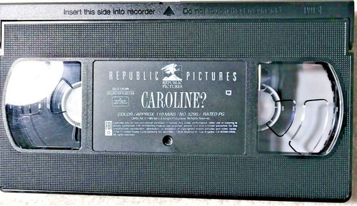 HALLMARK HALL FAME CAROLINE? VHS 1989 FULLY TESTED WORKS GREAT - Picture 3 of 4