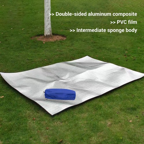 Alfombra térmica exterior EVA picnic aislante manta camping campamento aluminio mate - Imagen 3 de 28
