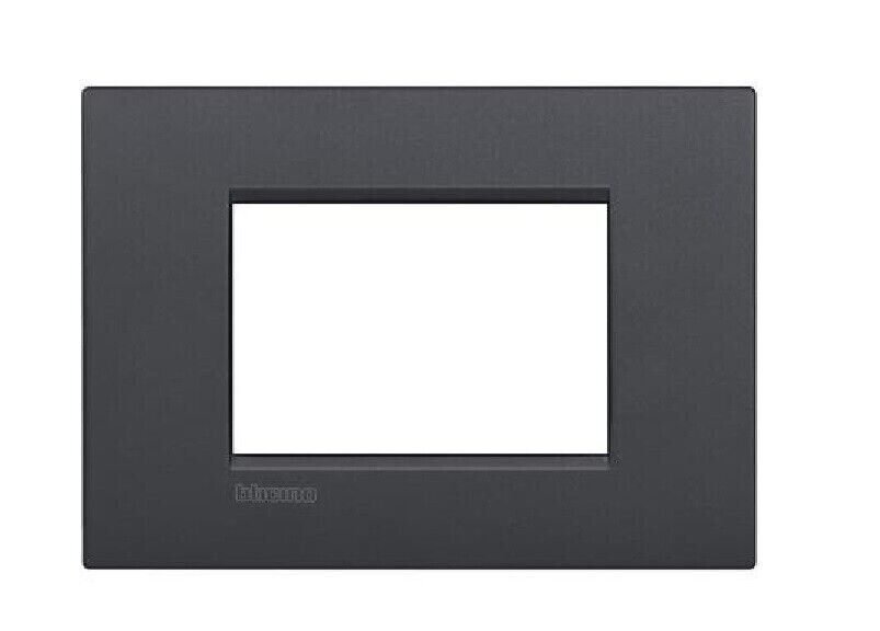 BTicino Living light AIR Placca 3 Moduli Antracite LNC4803AR metallo per ln4703c