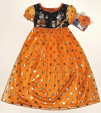 Disney Minnie  Mickey Mouse Halloween Fantasy Nightgown Pajama Costume New Girl
