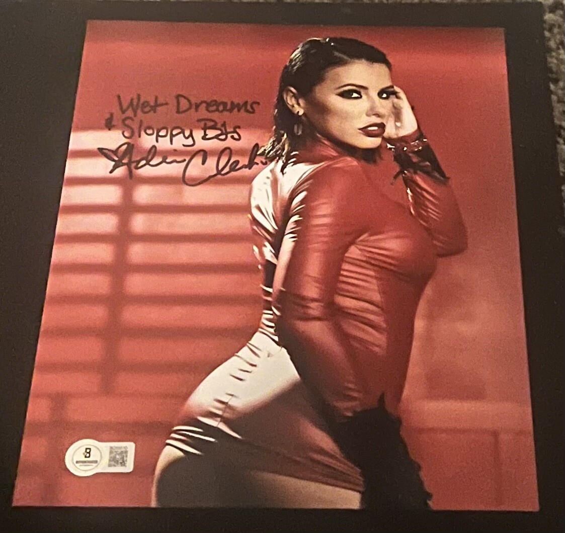 Autographed photo of porn star Adriana Chechik