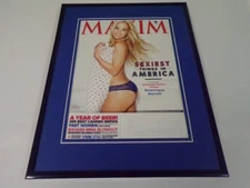 Dominique Storelli Framed 11x14 ORIGINAL 2012 Maxim Magazine Cover Display 