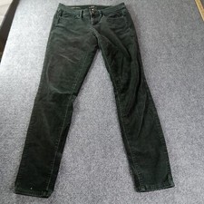 ANN TAYLOR LOFT Womens Size 28x29 Green Low Rise Modern Skinny Corduroy Pants