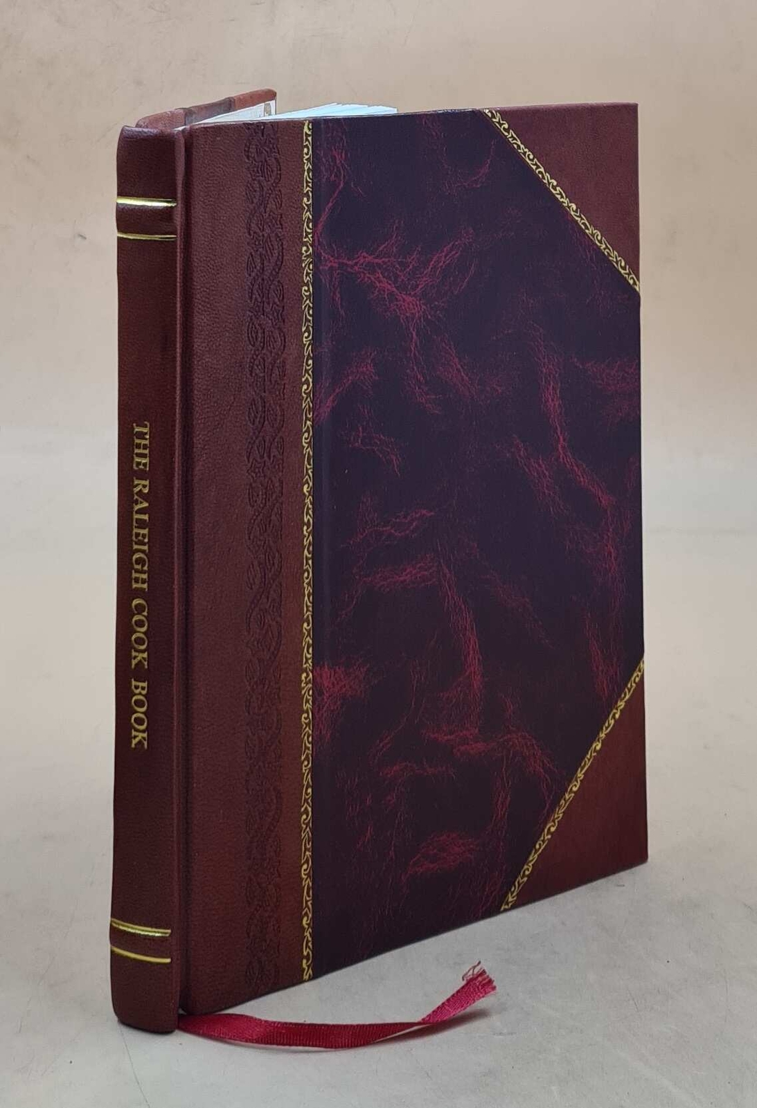Vintage 1907 Raleigh Cook Book - Genuine Leather Bound Edition