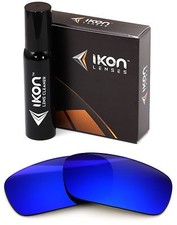 Polarized IKON Iridium Replacement Lenses Oakley Double Edge Deep Blue Mirror