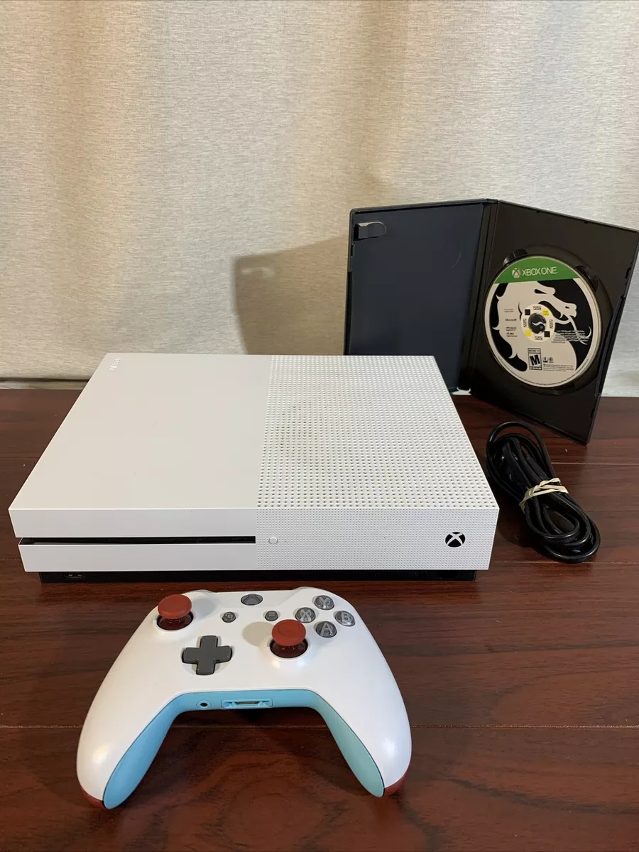 Xbox One S 500GB White w/ Cords, Controller And One Game.