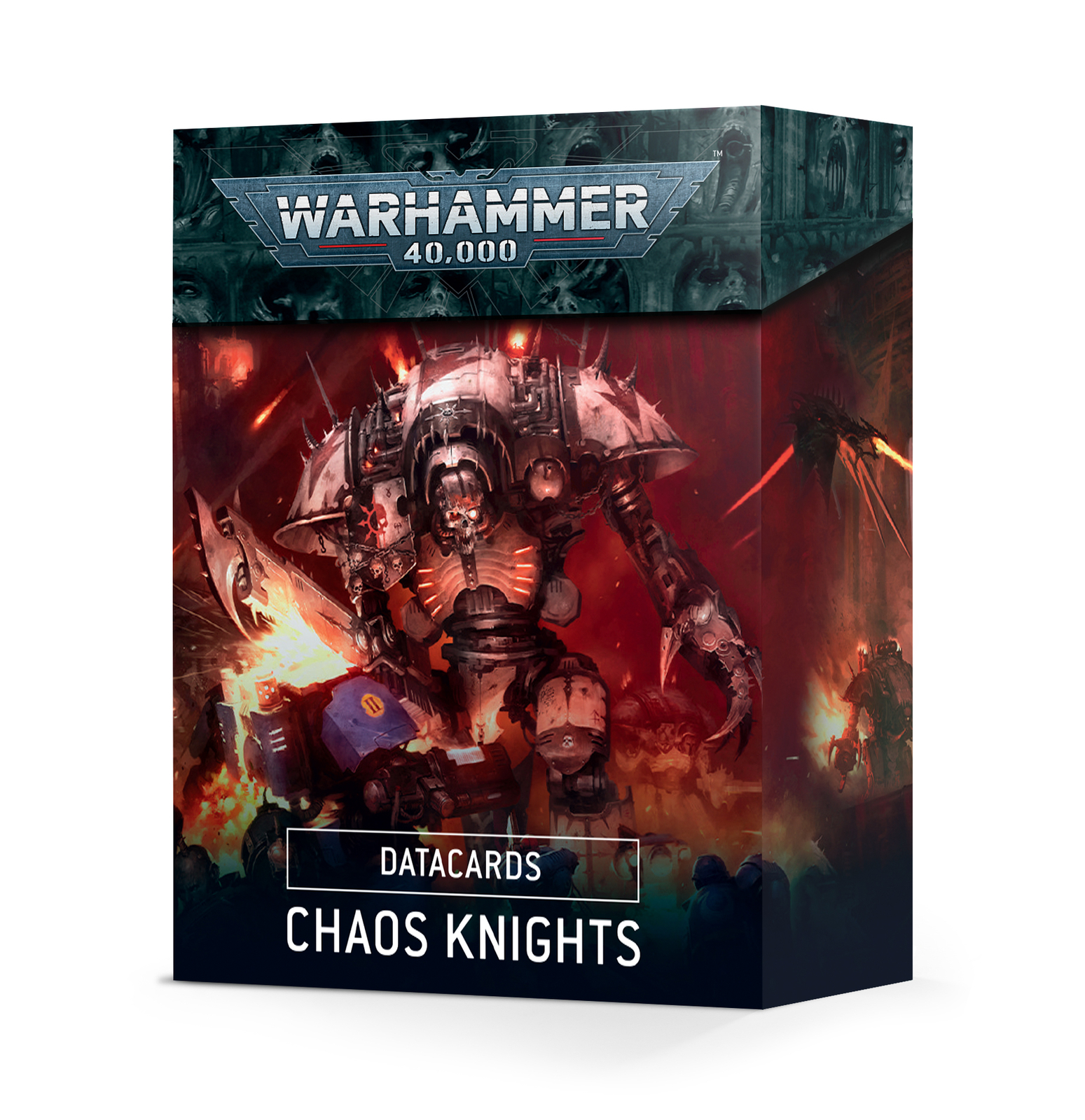 Карты данных Warhammer 40K Chaos Knights 9-е издание Совершенно новые ЗАПЕЧАТАННЫЕ 4690₽
