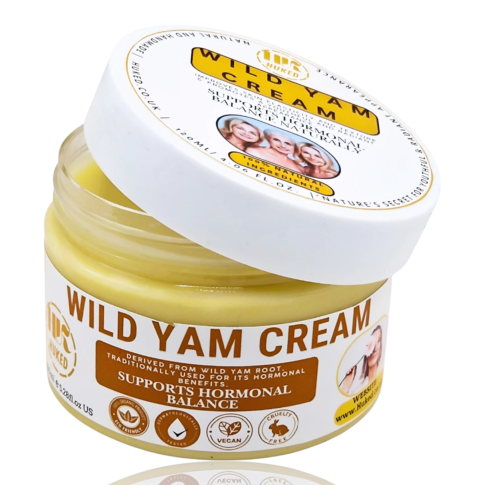 Wild Yam Cream 120ml Handmade for Hormonal Balance and Menopause Support