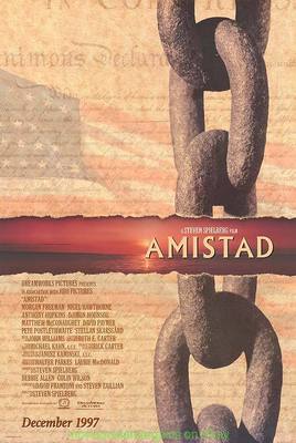 AMISTAD MOVIE POSTER Original DS One Sheet 27x40 Steven Spielberg 1997 Film