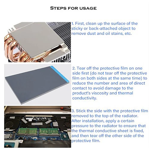 GELID GP-Ultimate 15W/MK Thermal Pad CPU/GPU Graphics Silicone Grease Pad Heat