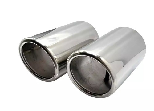 Cappa di Scarico per VW Tiguan 2 II Da 2016 2x 65mm Sportivo Acciaio Apertura - Imagen 2 de 5