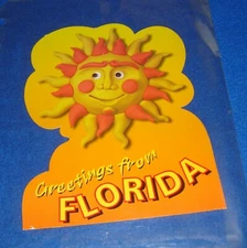 Vintage Oversized Postcard Greetings From Florida