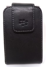 VINTAGE BLACKBERRY LEATHER CASE WITH BELT CLIP & MAGNETIC FLAP