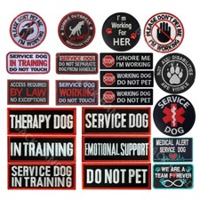 Patches For Dog Harness Collar Vest Tags Sticker Label Tactical Patch