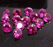 Natural Pink Sapphire 8 MM 8 Pcs Loose Gemstone Certified Round Cut Ceylon Lot