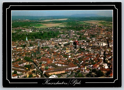 Postcard Germany Kaiserslautern Pfalz Aerial View 25F