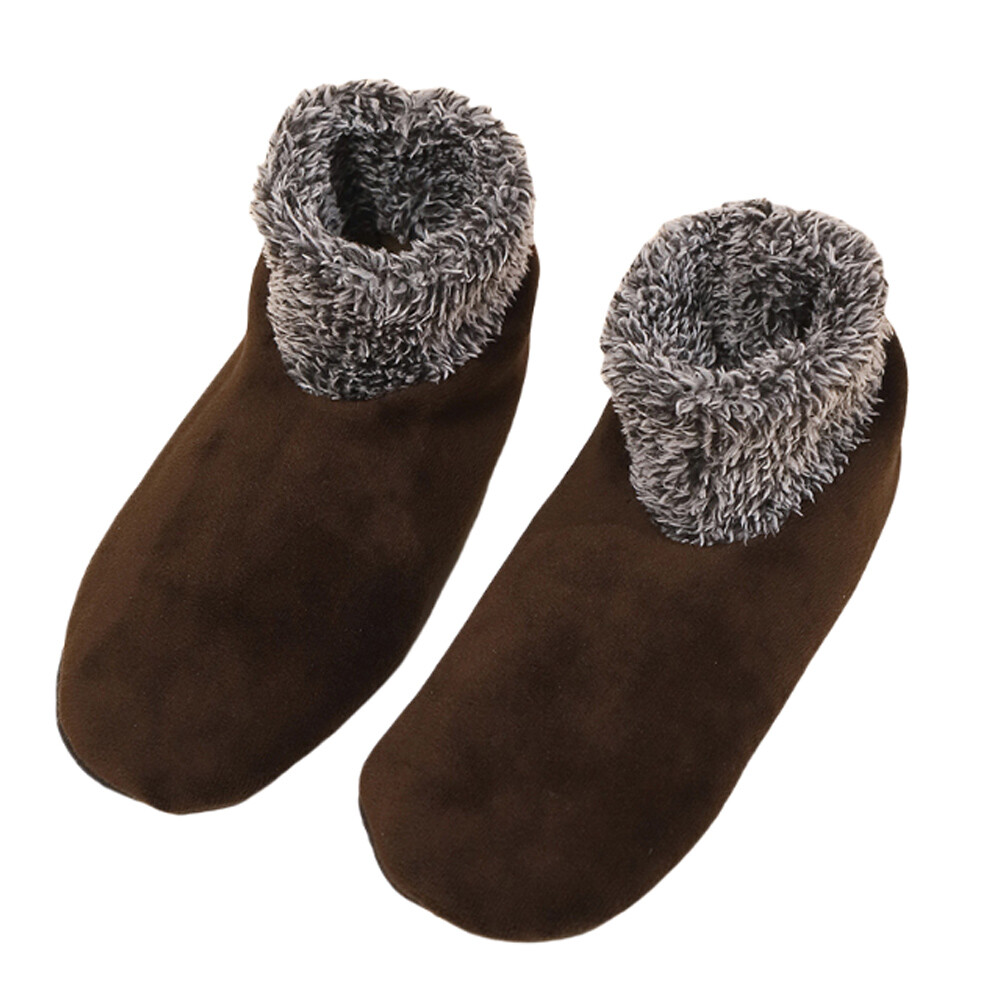 APL Scarpe da letto unisex invernali calde antiscivolo home pile spesse calze a terra?