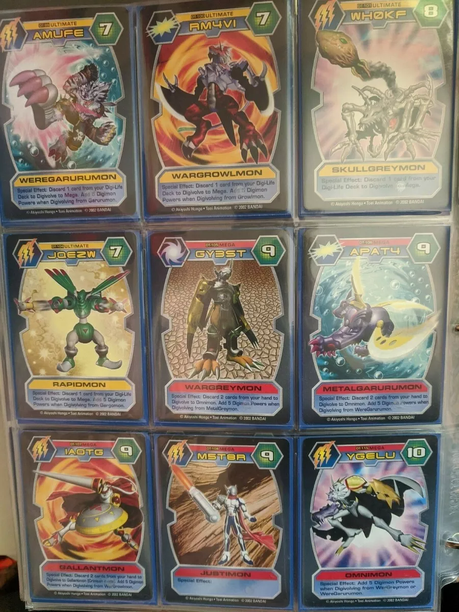 Digimon D-Tector Card Game Wargreymon Metalgarurumon Gallantmon