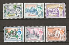 BERMUDA 1966/69 SG 195/200 MNH
