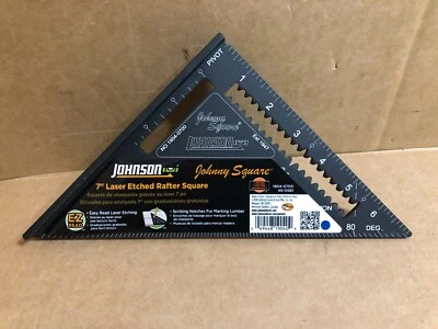 JOHNSON & JOHNSON Johnson 7" Laser Etched Rafter Square no.1904-0700 **