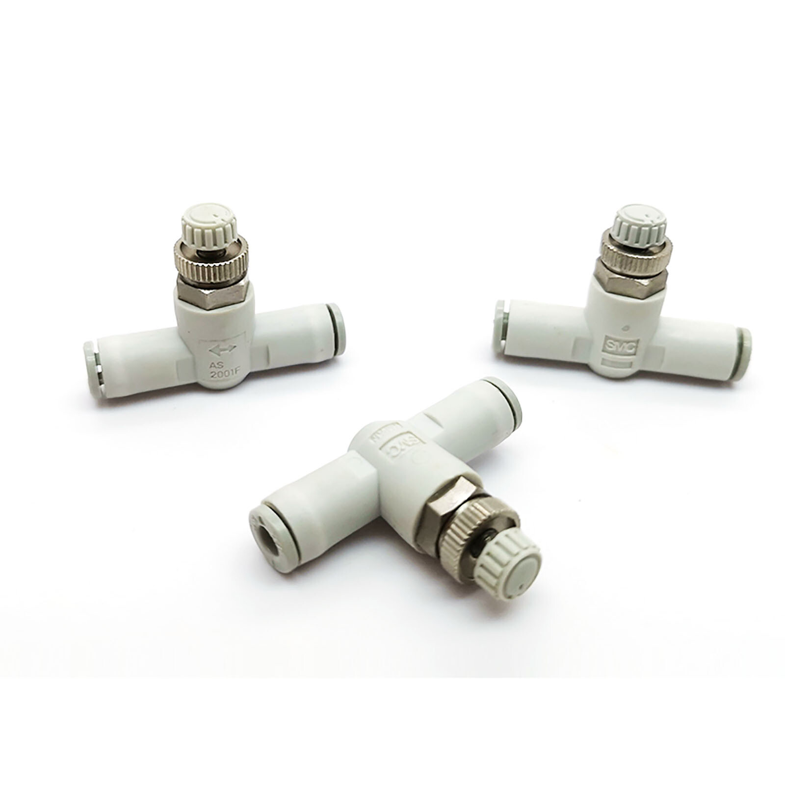 10pcs SMC AS2002F-04 Pneumatic Flow Control, Piping Inline