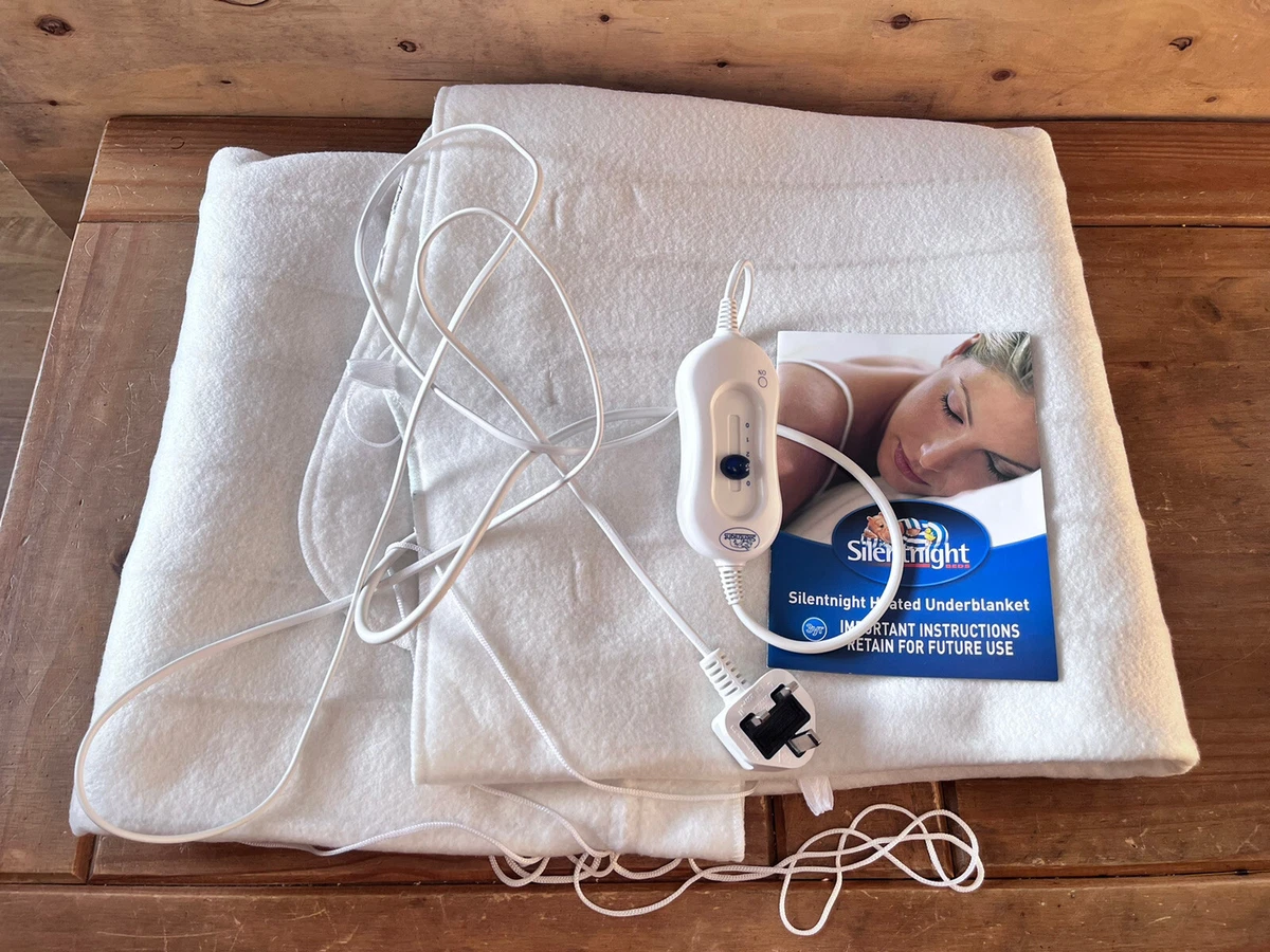 Silentnight TT-CC electric double heated under blanket SC-101753 u0026amp;  Controller | eBay